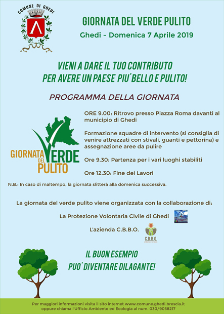 Giornata del Verde Pulito - Domenica 7 Aprile