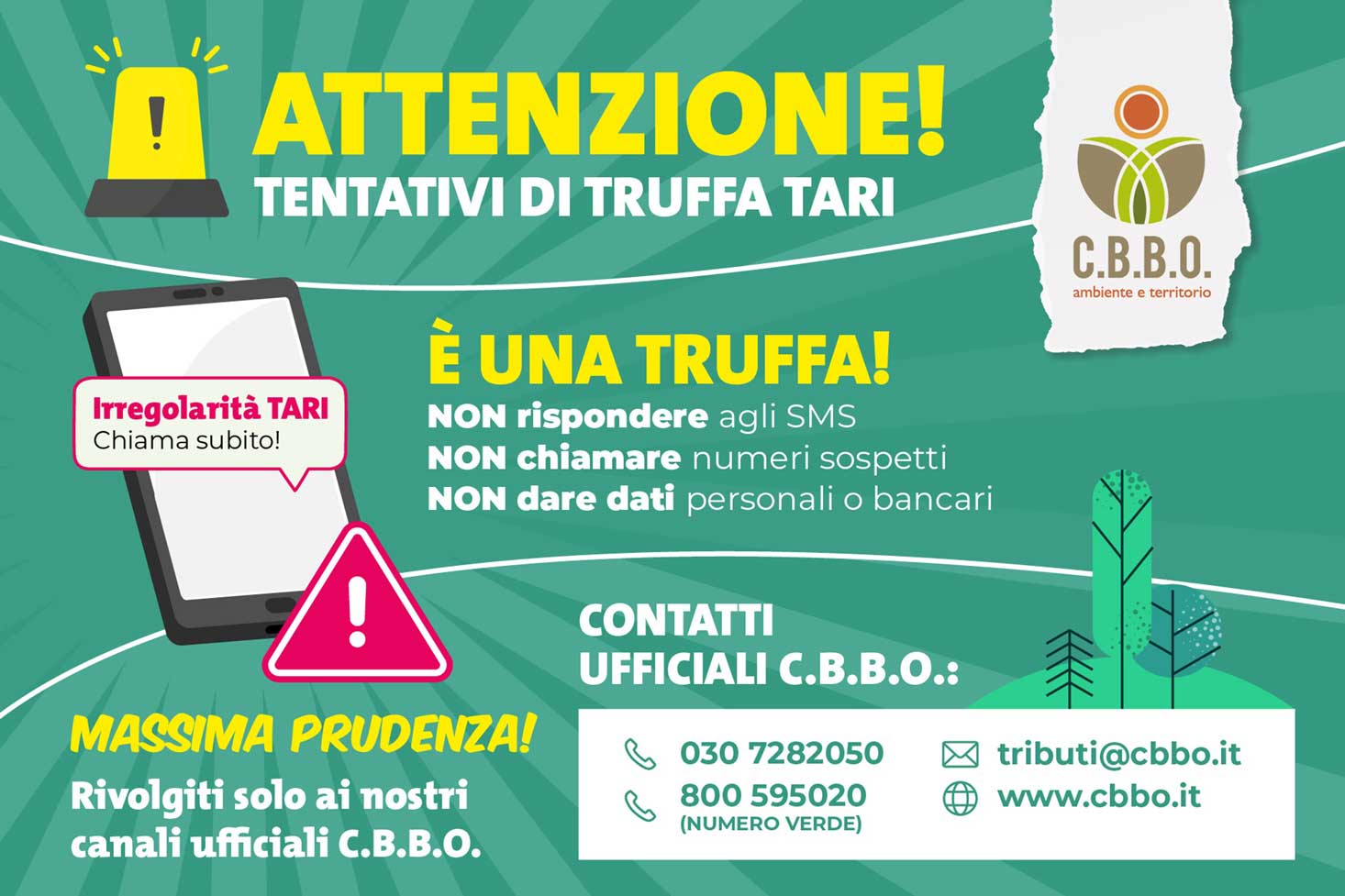Attenzione: tentativi di truffa TARI tramite SMS